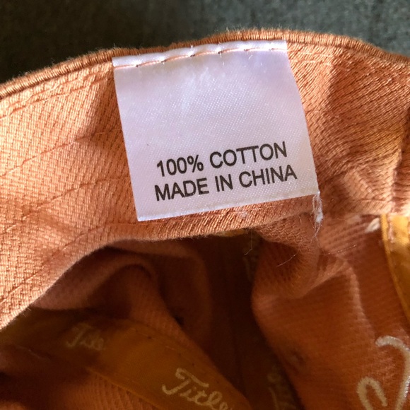 Titleist Peachy Orange Golf Hat with Pink Ribbon Breast Cancer Awareness - Picture 11 of 12